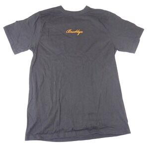 Public Supply Mens Brooklyn‎ New York Relaxed Graphic T-Shirt Black Orange
